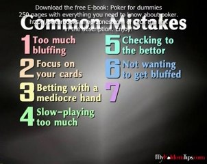 Texas Holdem common mistakes