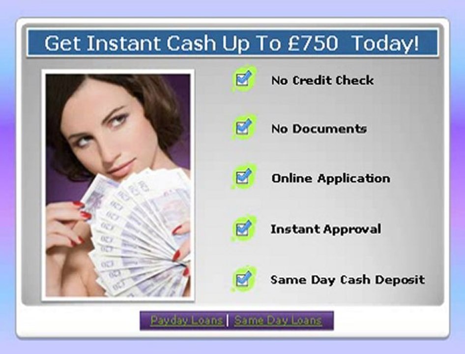 Instant Cash with Same Day Loans