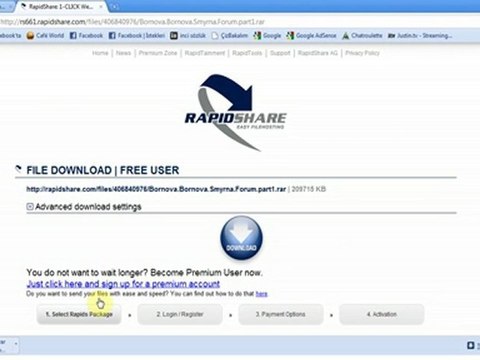 Rapidshare Dosya indirme