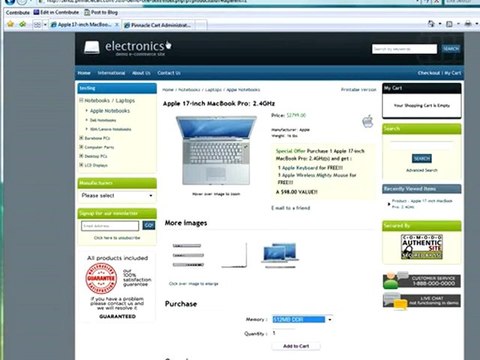 PHP Cart: Creating Attributes within Pinnacle Cart