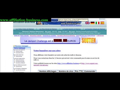bannières publicitaires Publicité affiliation-business