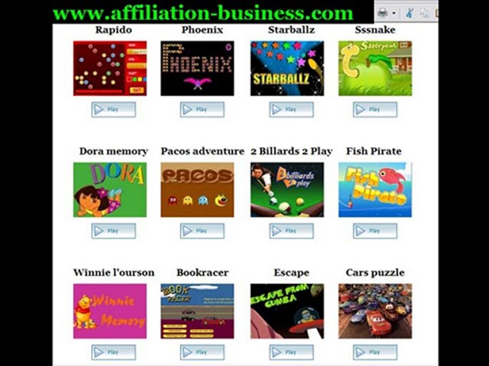 affiliation-business jeux gratuits pour se détendre