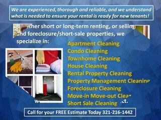 Property Rental Cleaning 321-216-1442 Orlando