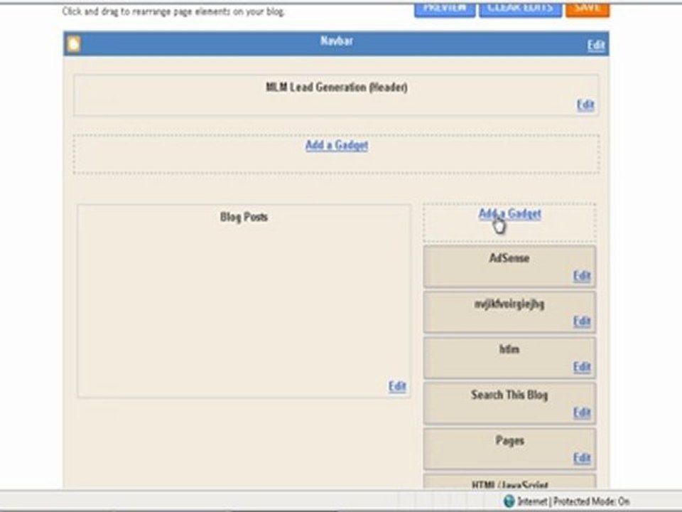 Introduction to Blogger Video 4 - Adding all the Gadgets