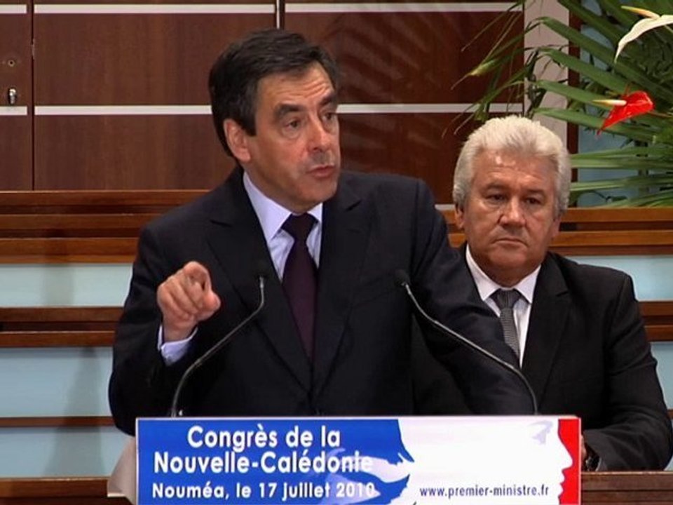 Fillon s'adresse au Congrès de la Nouvelle Calédonie