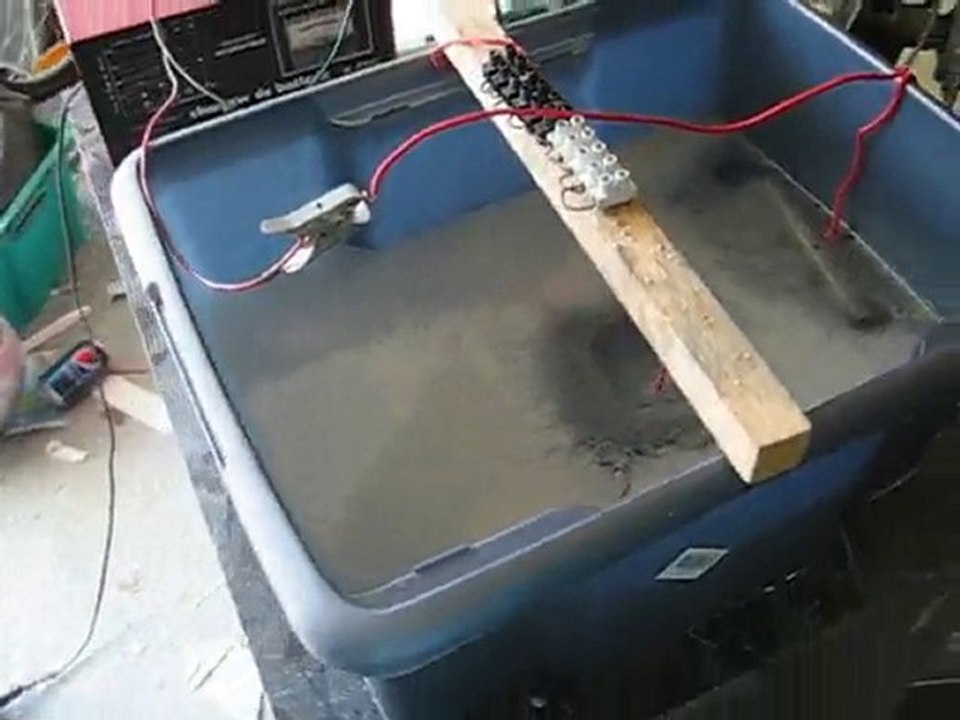 opération 3800 - dérouillage par électrolyse