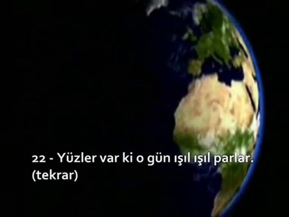 KUR'ANI KERİM-Kıyamet Suresi Ahmed El Acmi