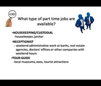 Part Time Jobs Weekend what Part Time Weekend Jobs are avai