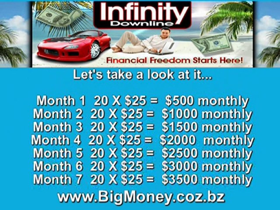 Work At Home Make Money - Infinity Downline