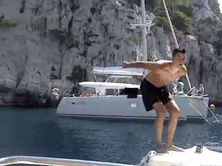 salto dans l'eau Calanques de Cassis