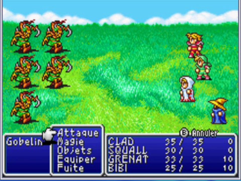 Découverte de Final Fantasy 1 GBA