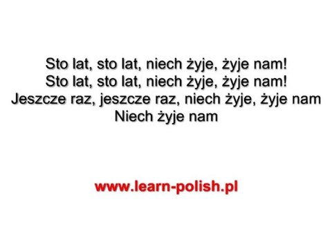 zum geburtstag viel gluck auf polnisch