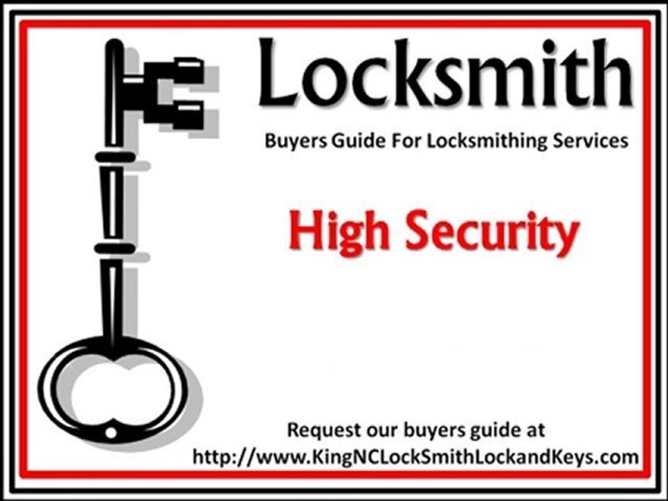 What a King NC Locksmith Needs to Have
