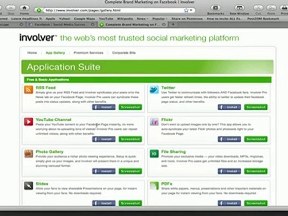 Adding Involver to Facebook Like (fan) Page
