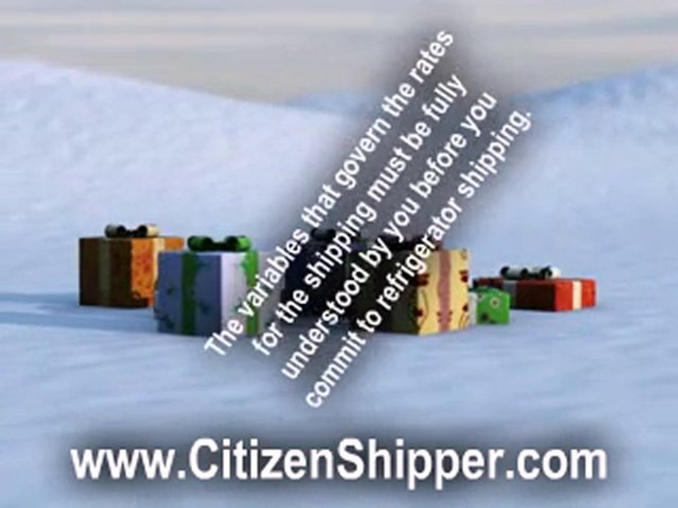 Refrigerator Shipping