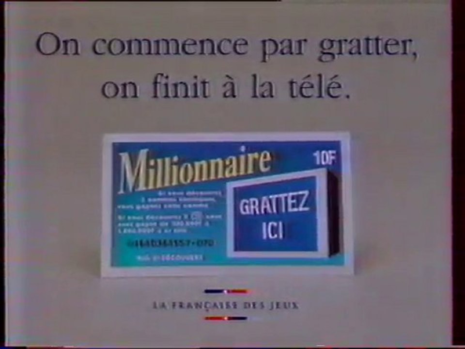 Publicité Le Millionnaire 1992