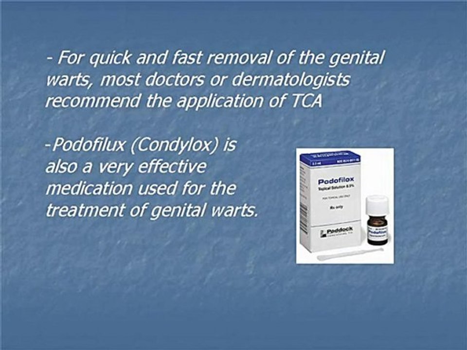 Removal of Genital Warts
