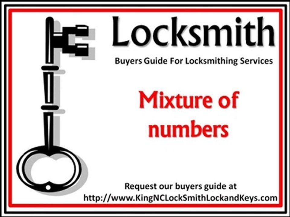 What's the Key Code as described by King NC Locksmith