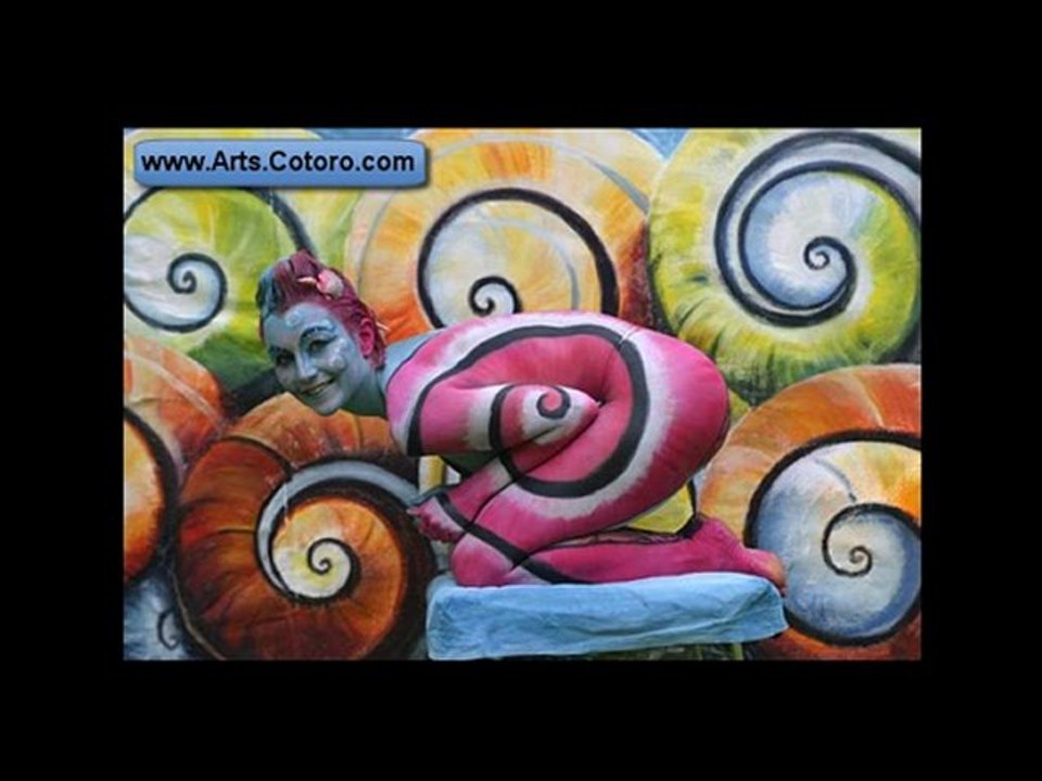 Beautiful Body Painting Models
