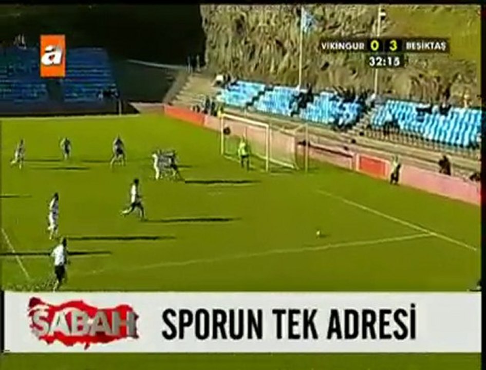 Vikingur-Beşiktaş | 3.Gol : BOBÔ