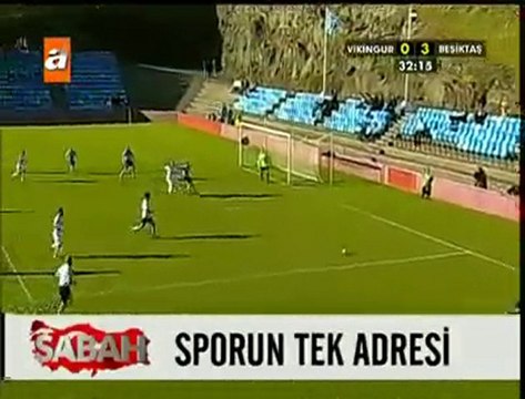 Vikingur-Beşiktaş | 3.Gol : BOBÔ