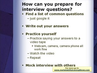 How to Prepare for Your Interviews