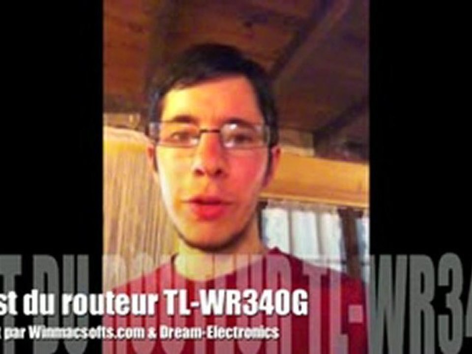 Test du routeur TL-WR340G