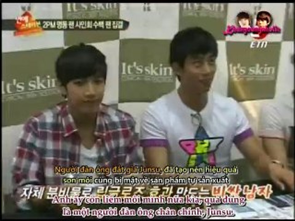 [Aholic's Vietsub] 100622 ETN News It's Skin 2PM Fansigning