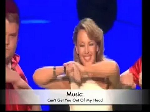 Kylie Minogue presenting brit awards 2009