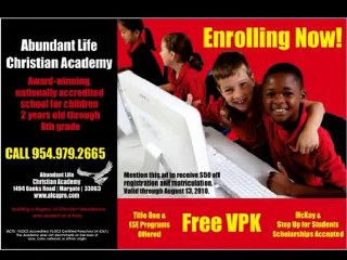 What is happening at Abundant Life?