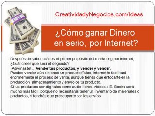 Gana Dinero en serio, por Internet