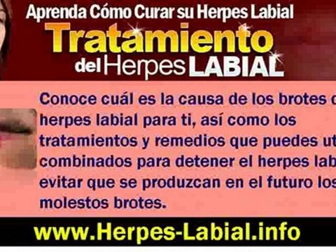 Herpes Labial Sintomas - Tratamiento del Herpes Labial