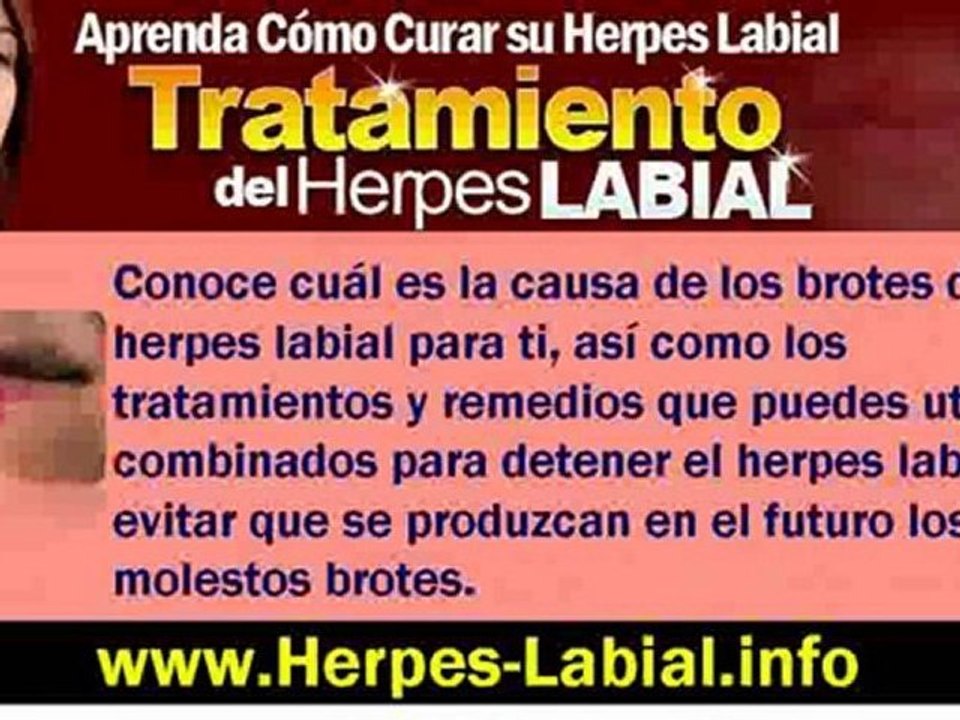 Herpes Labial Sintomas - Tratamiento del Herpes Labial