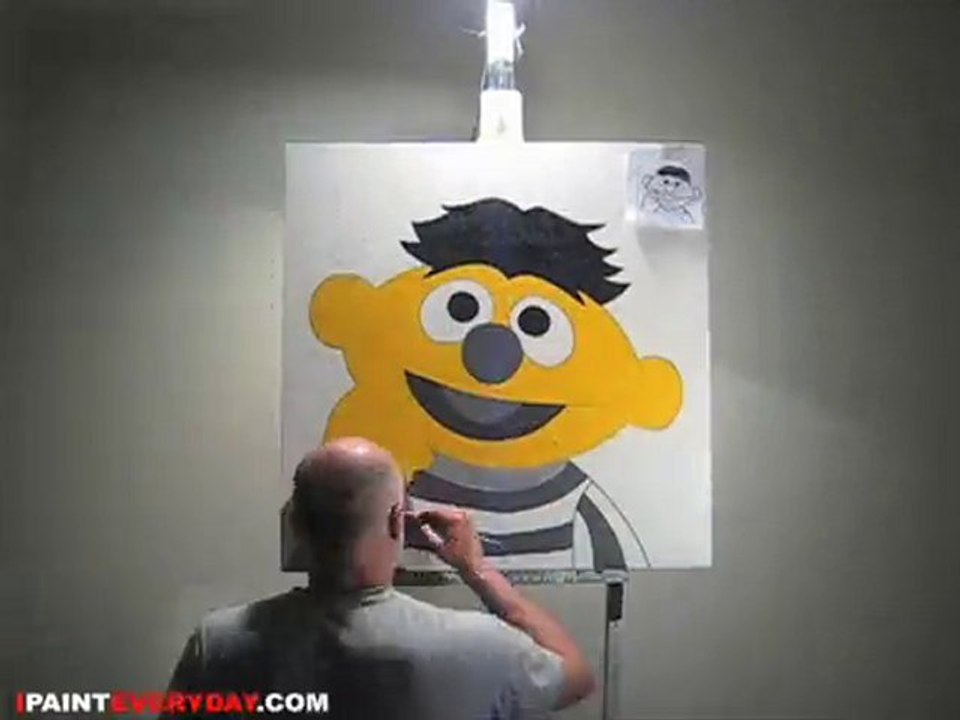 portrait of ernie  / ipainteveryday 203 / ottograph