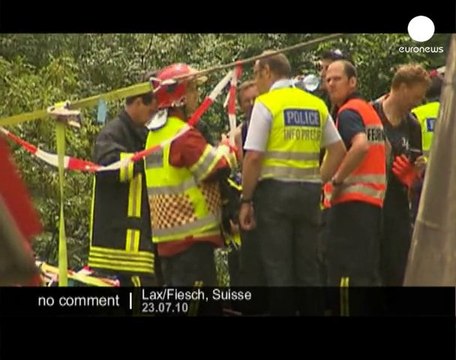 Swiss train derails - no comment