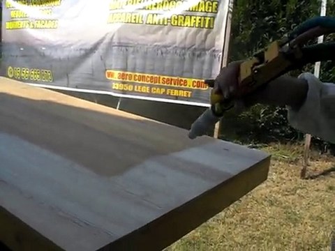 decapage meuble par aerogommage avec Aero Concept Service 33