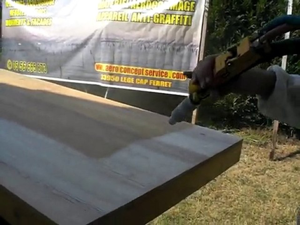 decapage meuble par aerogommage avec Aero Concept Service 33