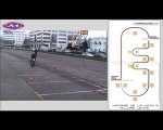 épreuves de plateau de la maîtrise de la moto à allure lente