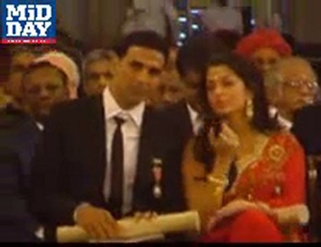 Aishwarya Rai Akshay Kumar recieve Padma Shri Award