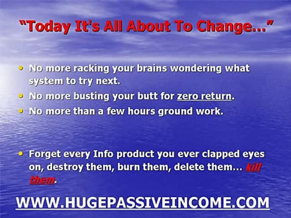 making real passive income today
