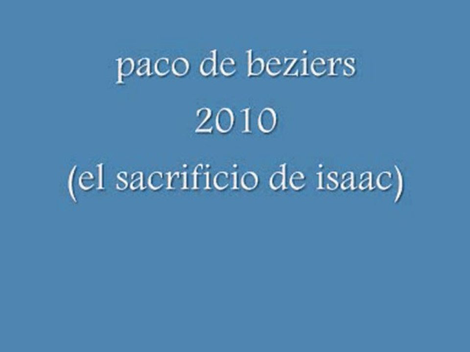 el sacrificio de isaac