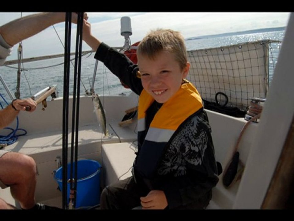 Quentin à la pêche