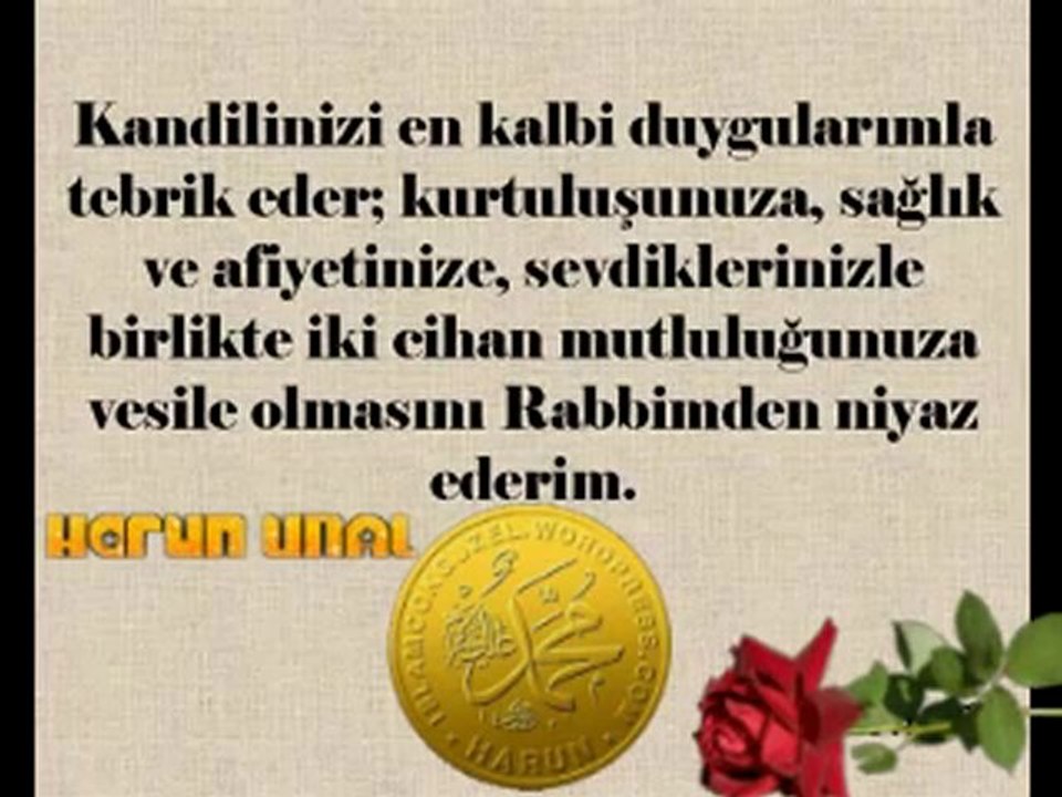 Berât Kandiliniz Mübarek Olsun