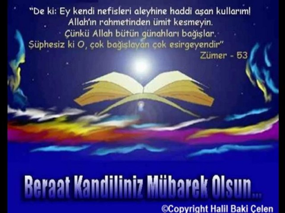 BERAT KANDİLİ KUTLAMA MESAJIMIZ