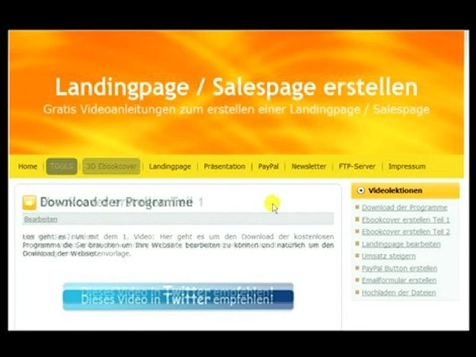 Landingpage Salespage Opt-In-Seite erstellen