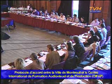 CONSEIL MUNICIPAL MONTREUIL (10/07/2010) - Points 42 à 50