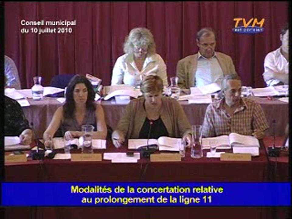 CONSEIL MUNICIPAL MONTREUIL (10/07/2010) - Points 51 & 52