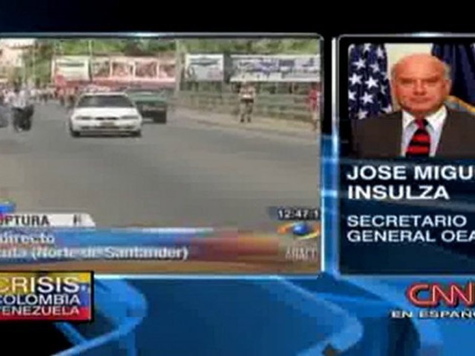 Insulza Uribe pide a Venezuela que controle la frontera, cua