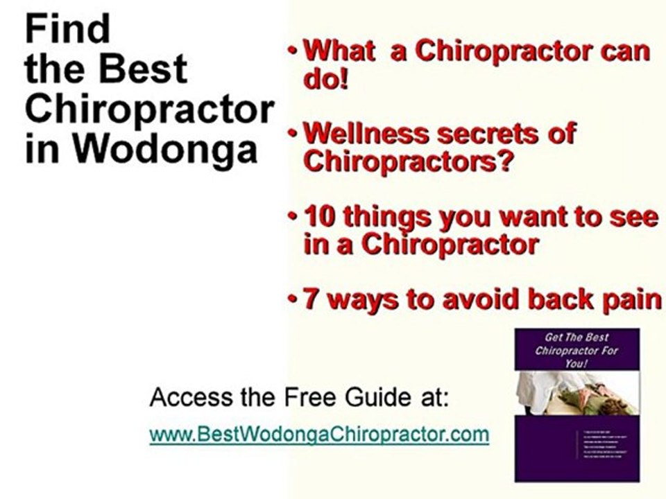 Best Wodonga Chiropractor
