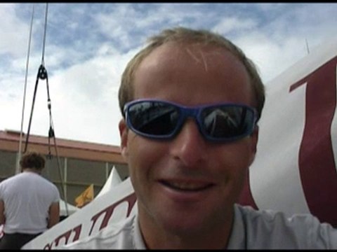 Nicolas Lunven avant le départ de la Solitaire du Figaro